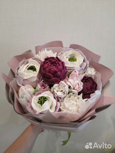 Подарки на день учителя. Зефирные букеты