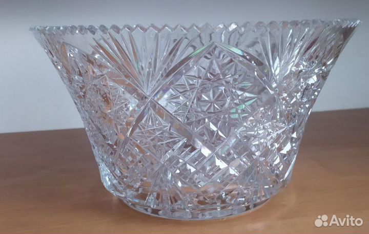 Ваза для фруктов хрусталь