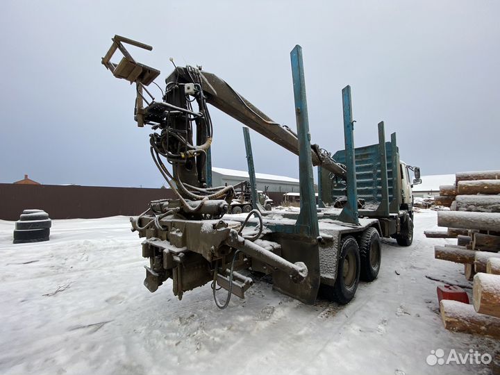 Лесовоз (сортиментовоз) МАЗ 6312 с КМУ Loglift, 2014