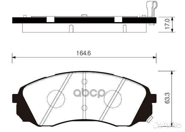 SP1238, sangsin brake, Колодки тормозные диск