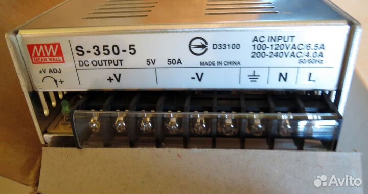 Блоки питания meanwell 320-5 5V 50A