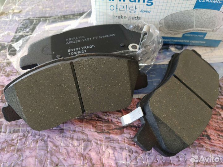 Колодки перед. (керамика) Солярис 10-21, Рио 11-21