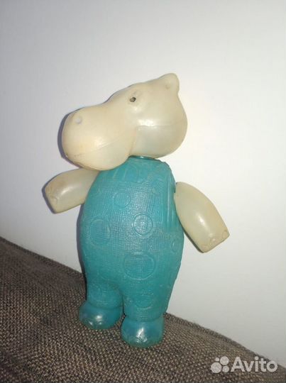 Бегемотик пластмассовый СССР