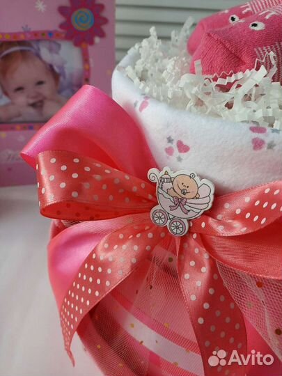 Торт из памперсов, подарок на выписку, на рождение