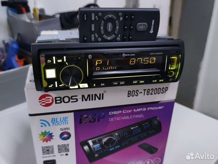 Магнитола Bos-Mini T820DSP, звуковой DSP процессор