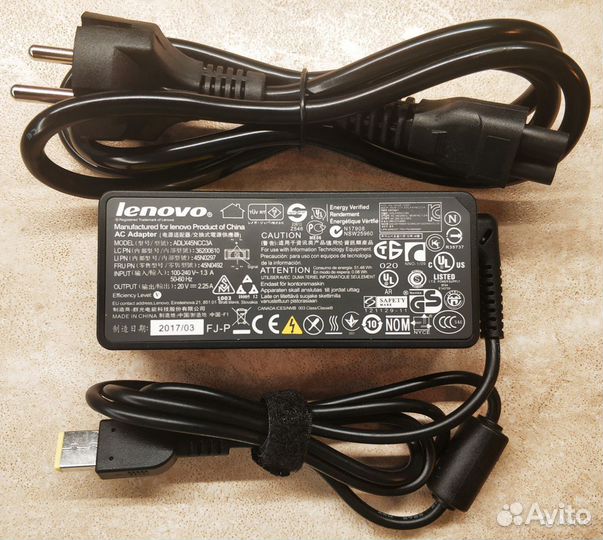 Блок питания для ноутбука Lenovo 20V 2.25A 45W