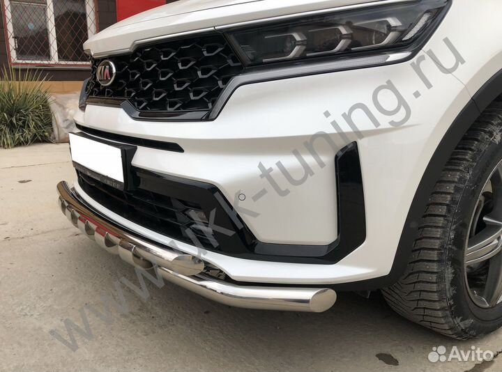 KIA Sorento MQ4 2020 Защита переднего бампера (G)