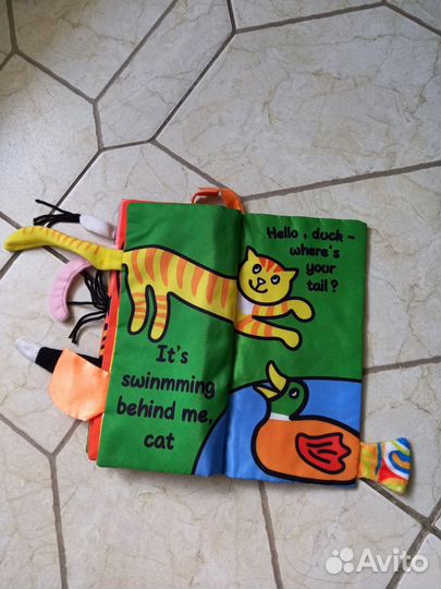 Книга шуршалка мягкая детская