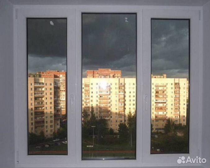 Остекление окон и балконов пвх