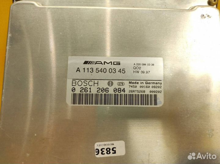 Эбу и замок зажигания Mercedes-Benz W220 M113.986