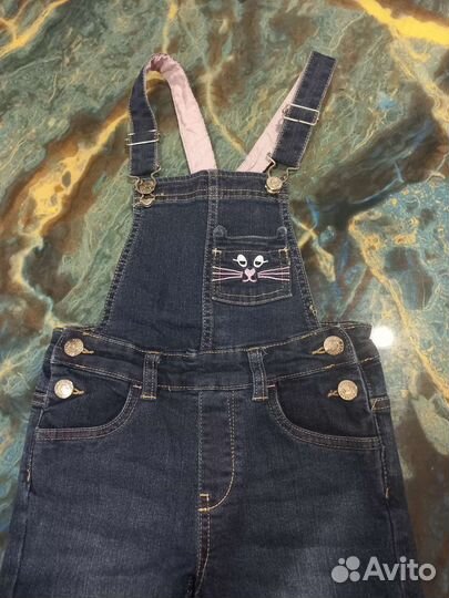 Комбинезон джинсовый для девочки 122 р-р
