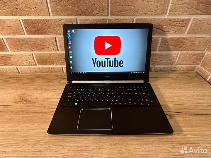 Геймерский acer aspire A715-71G-51YA (GTX1050-2GB)