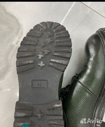 Полуботинки мужские зелёные