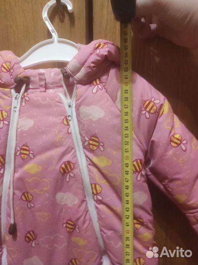 Комбинезон демисезонный утепленный Пчёлка, 62