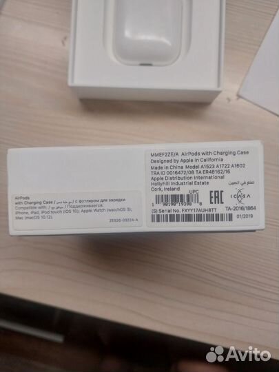 Наушники airpods 1 оригинальные