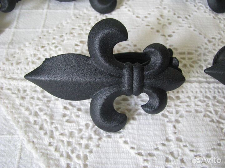 Клипсы для штор Французская лилия чернёные прищепк