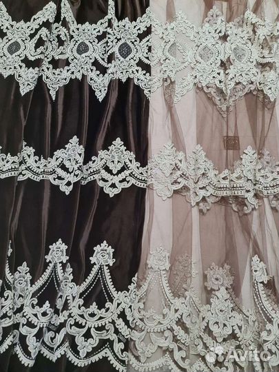 Комплект шторы и тюль