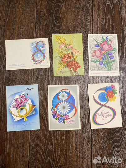 Открытки СССР 8 Марта