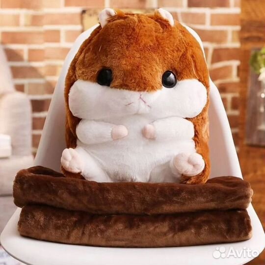 Мягкая игрушка хомяк 3 в 1