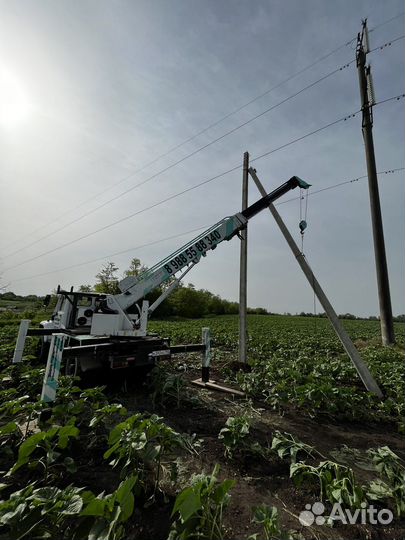 Услуги ямобура вездехода, бурение свай