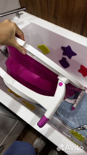 Ванночка детская складная Pituso 85 см розовая