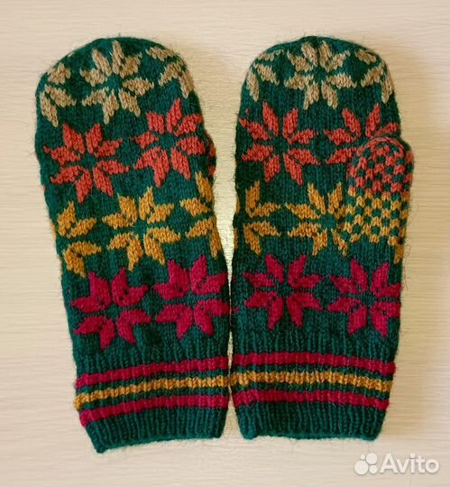 Варежки ручной работы