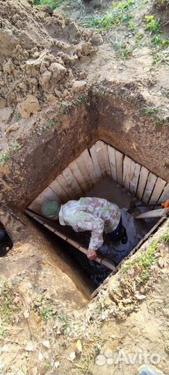 Септик из колец / Монтаж септика под ключ