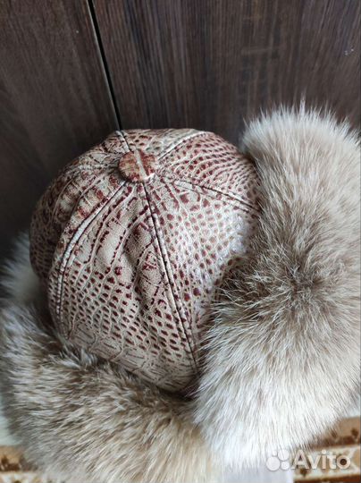 Шапка ушанка натуральный мех женская