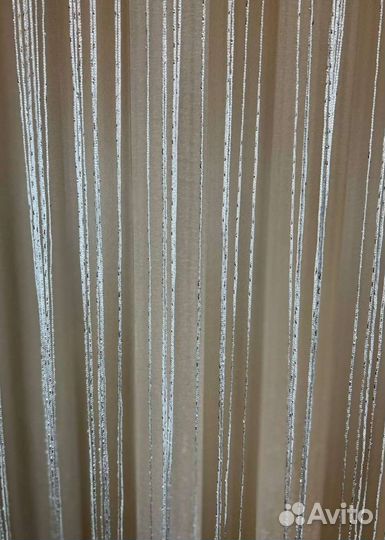 Шторы нитяные кисея с люрексом