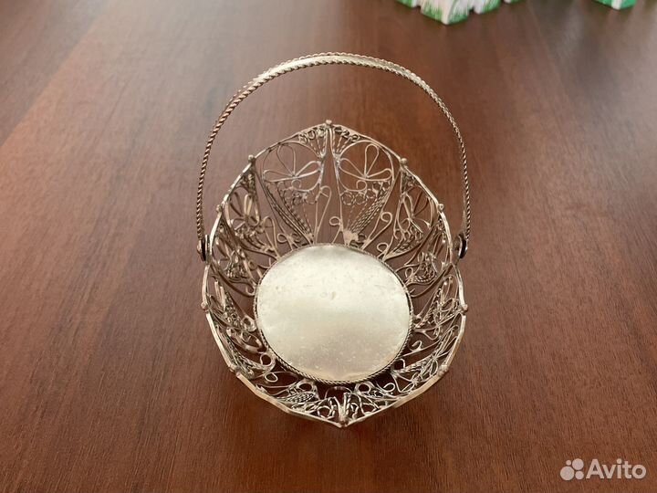 Ваза ажурная -филигрань (скань) СССР