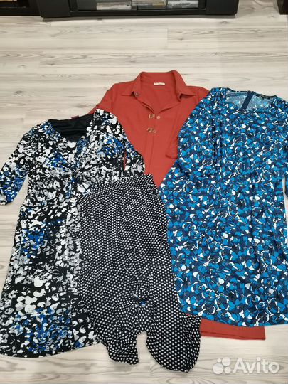 Вещи пакетом, платья, лёгкие брючки