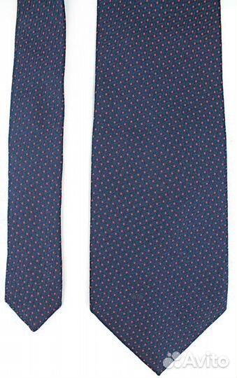 Valentino Галстук Оригинал, Тёмно-синий в горошек