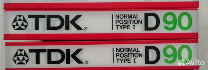 Новые аудиокассеты TDK D90(85г.в.)