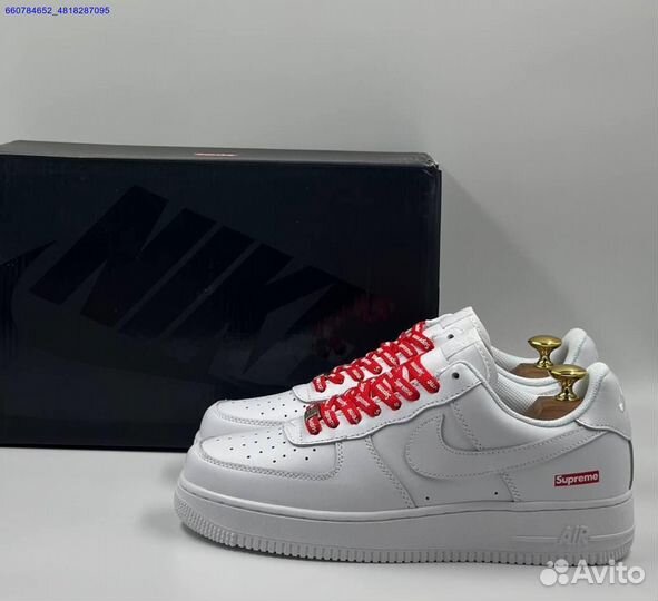 Кроссовки Nike Air Force 1 Low & Supreme (Арт.16681)