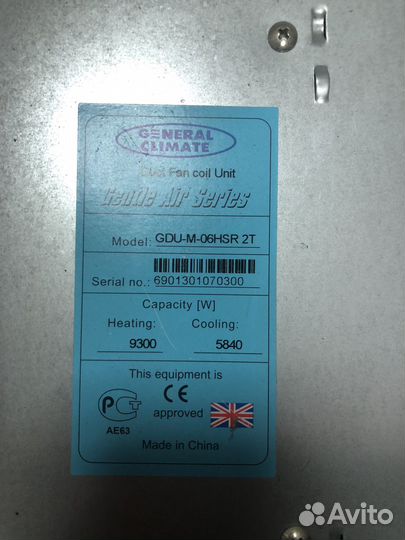 Канальный фанкойл General Climate