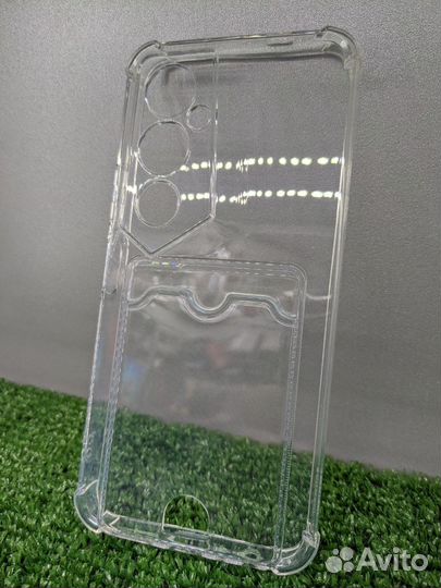 Чехол Techno pova 4 с карманом для карты