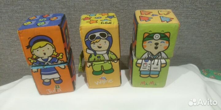 Кубики-мякиши в комплекте 6 шт