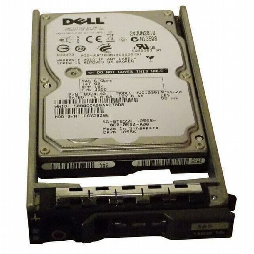 [0T855K] Жесткий Диск Dell 146gb Sas 2.5 10k 0t855k