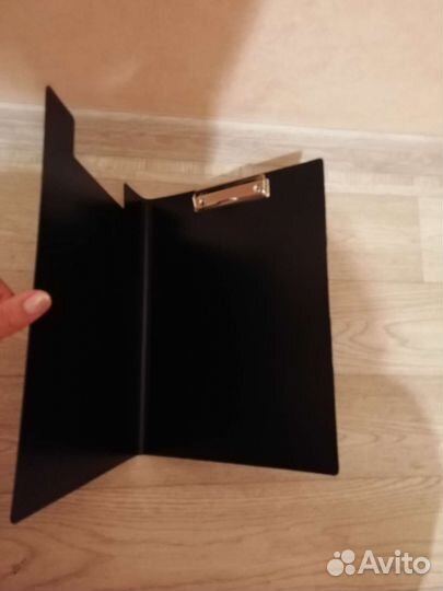 Папка-планшет с зажимом A4 пластиковая черная