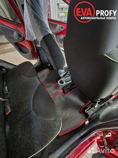 Эва коврики на peugeot 107 салон багажник