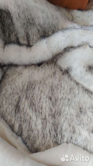 Искусственный мех Полярная лисица 3 метра метраж