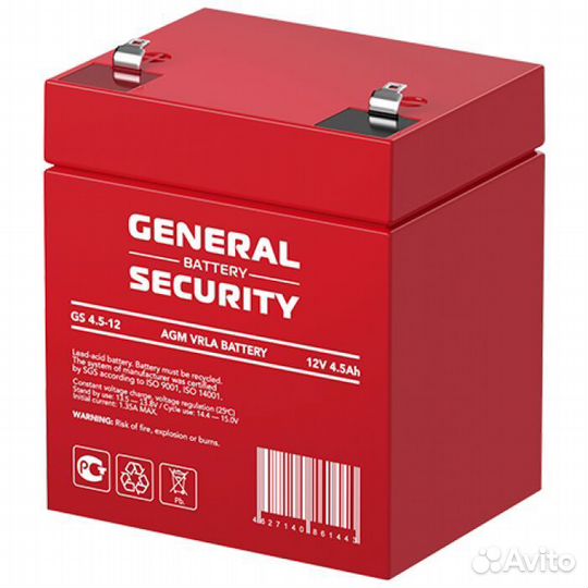 Аккумулятор General Security GS 4.5-12 оптом