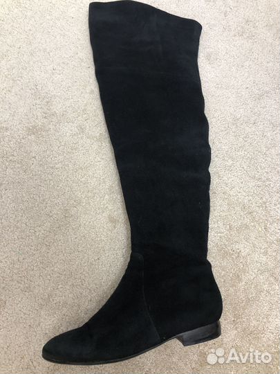 Ботфорты осенние замшевые 39