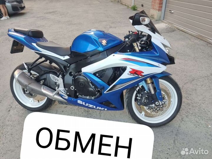 Suzuki gsx-r 600 2009г 13000км пробег обмен