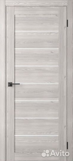 Межкомнатная дверь HIT-22 Grey Oak Matelux