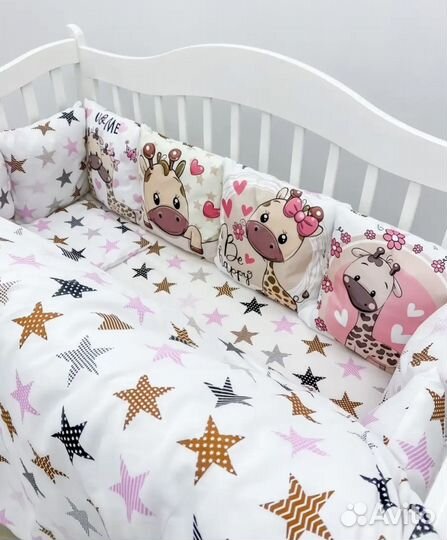 Бортики в детскую кроватку