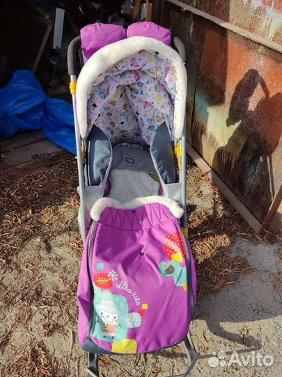 Детские санки коляска бу