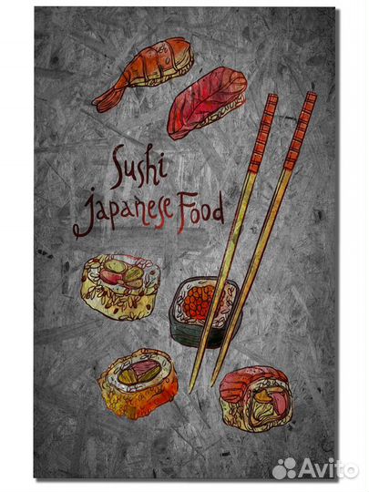 Картина из дерева для кухни, кафе, ресторанов