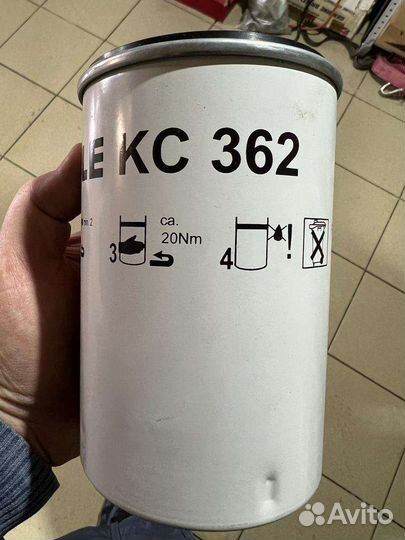 Фильтр топливный сепаратора knecht mahle KC362d