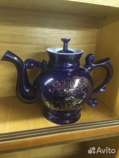 Большой фарфоровый чайник СССР